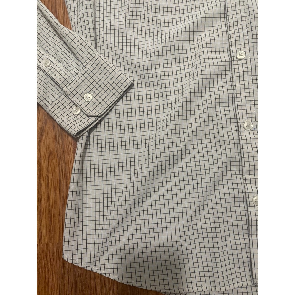 Mizzen+Main Leeward Dress Shirt Mens Large Trim Fit Check Performance - Picture 9 of 13